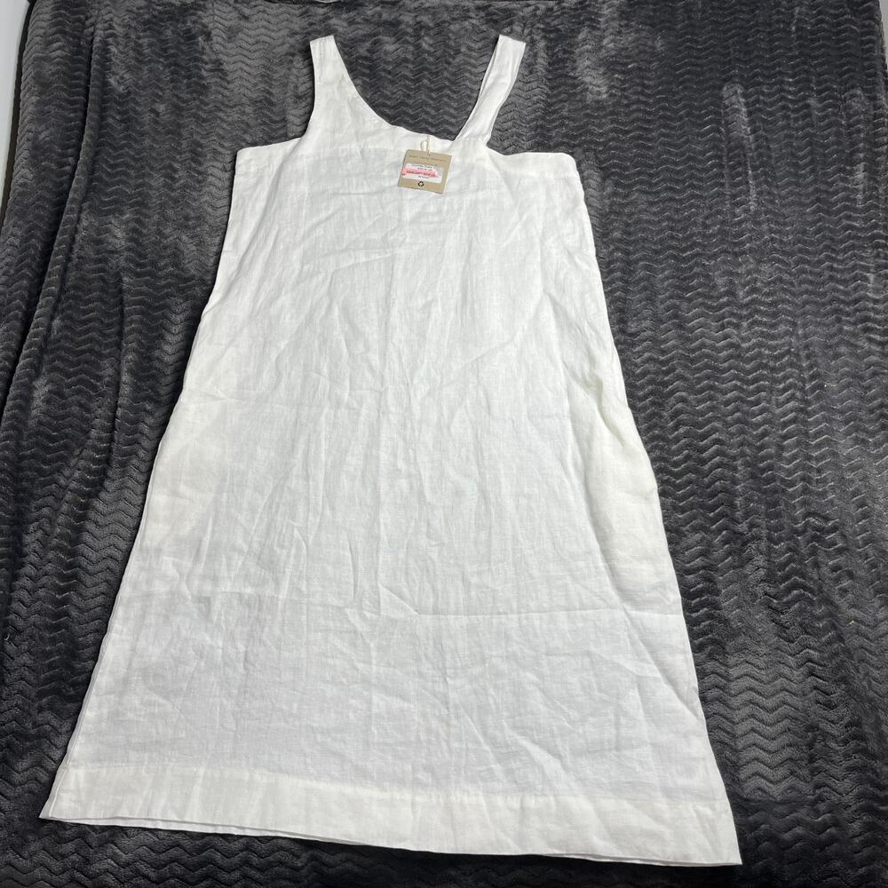 Sugar Candy Mountain Women’s Size M/L white Linen Pocket Courtney Dress NWT